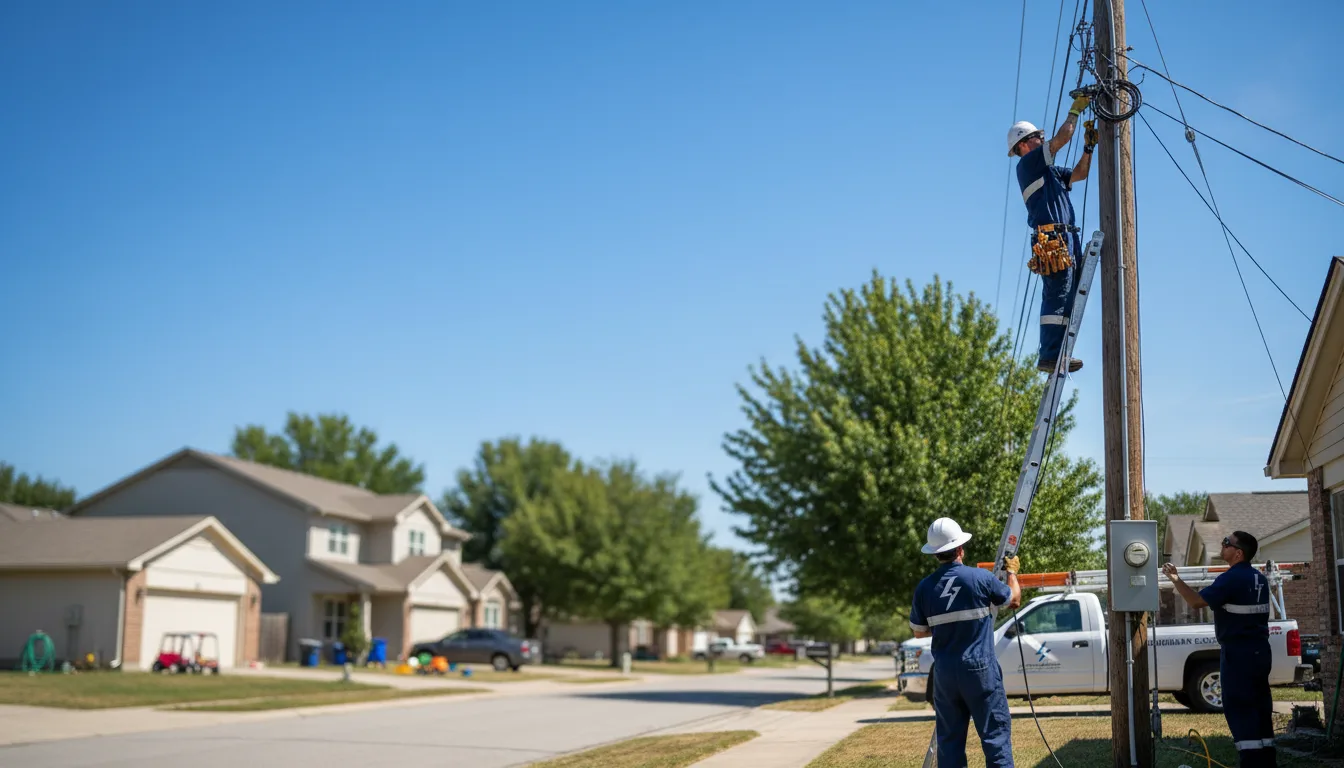 Residential electrician providing installation services in Norcross, MN